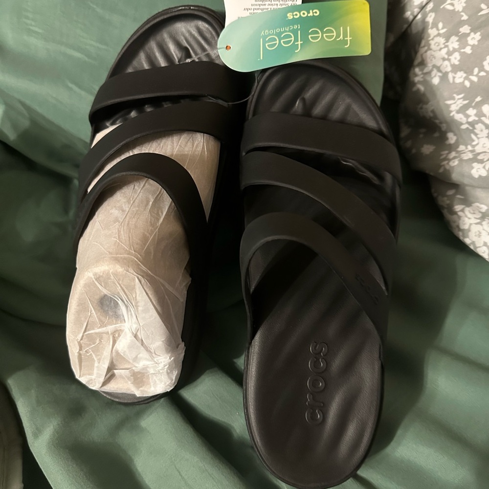 CROCS Black Sandals Comfortable Footwear